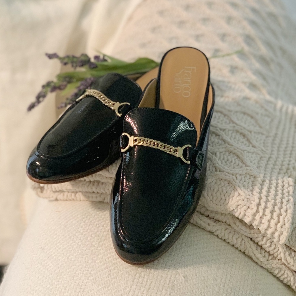 Franco Sarto Black Gold Slide